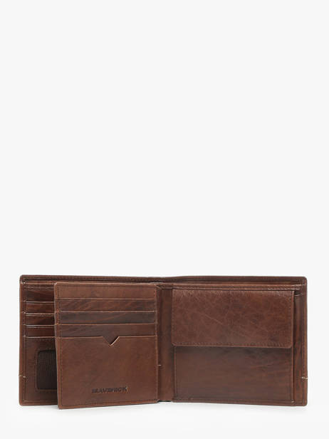 Chequehouder Met Kaarthouder Leder Maverick Bruin rough gear MAVRG005 ander zicht 2